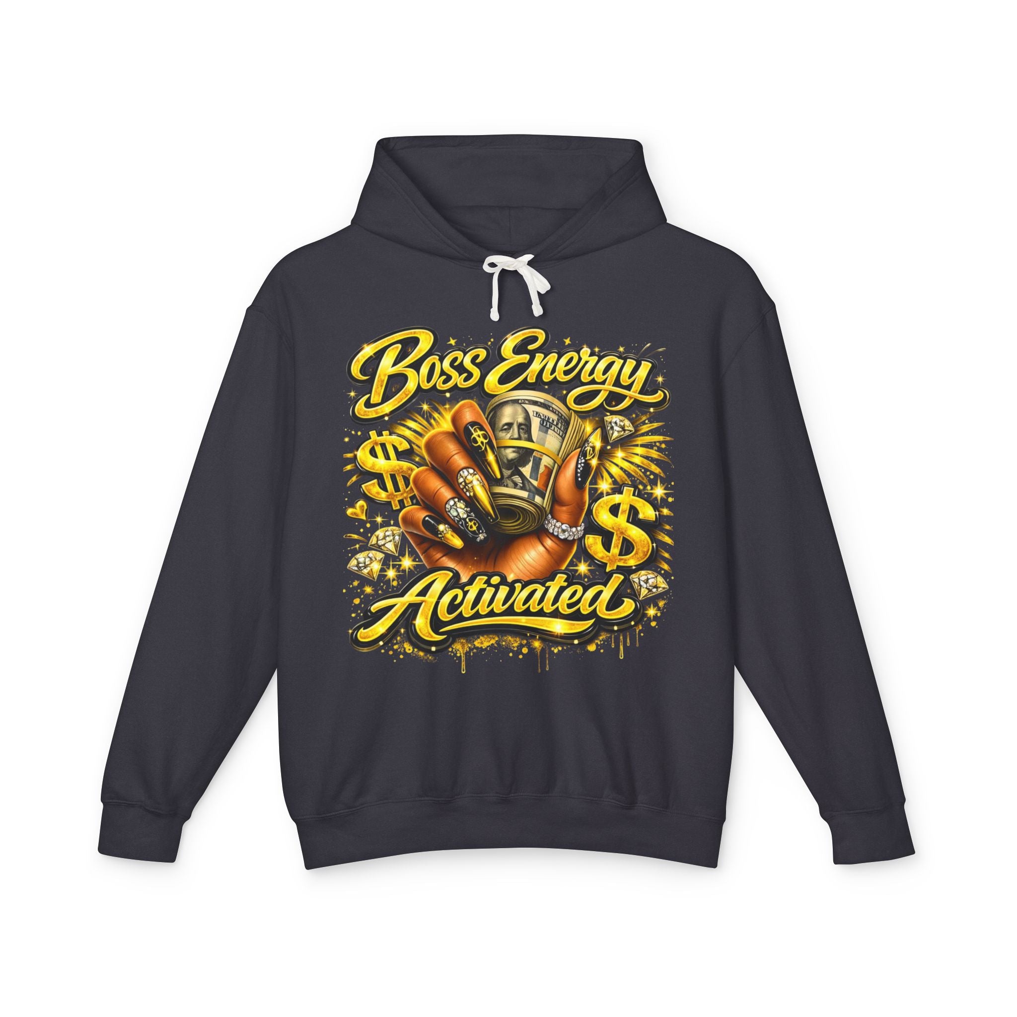 Boss Energy Activated Hoodie — Empowered Money-Motivated Graphic Hoodie