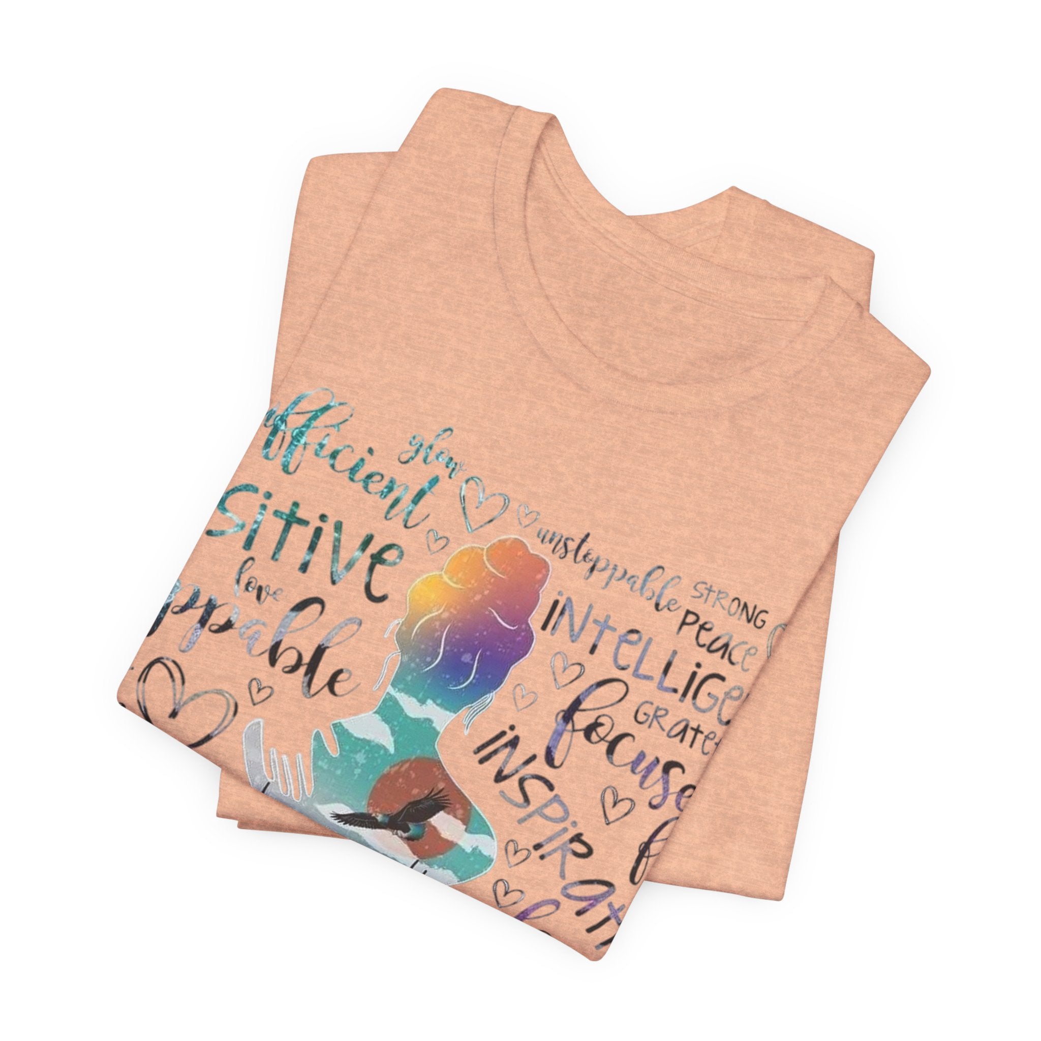 Inspirational Yoga Woman T-Shirt — Motivated Positive Words Graphic Tee