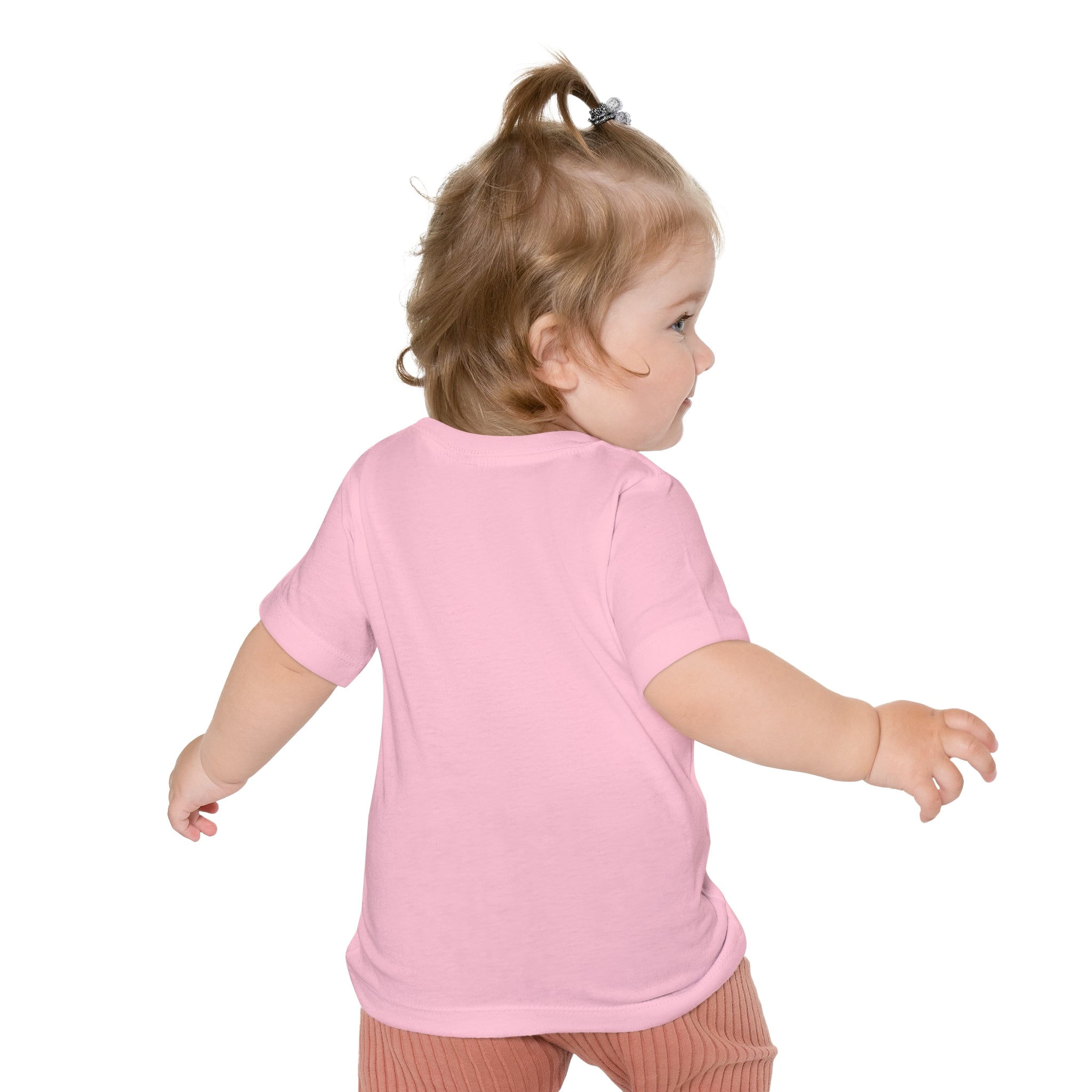 Baby T-Shirt — Cute Red Fuzzy Character DJ Graphic Tee for Infants