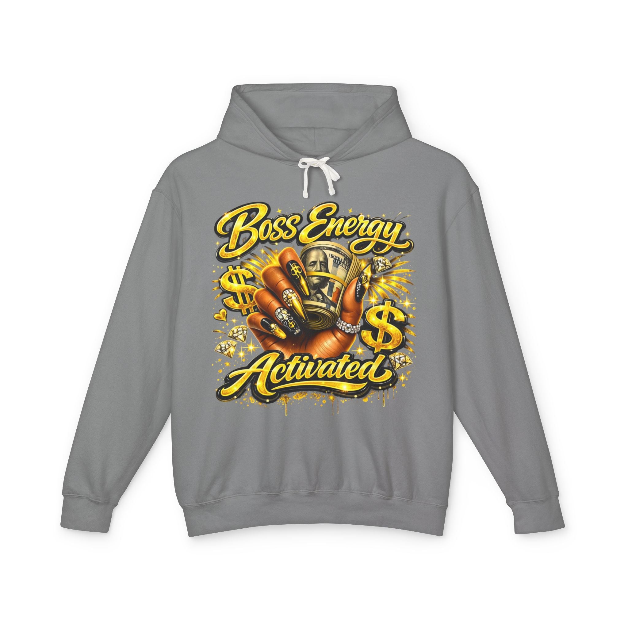 Boss Energy Activated Hoodie — Empowered Money-Motivated Graphic Hoodie