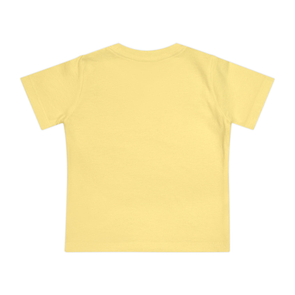 Baby T-Shirt — Cute Red Fuzzy Character DJ Graphic Tee for Infants