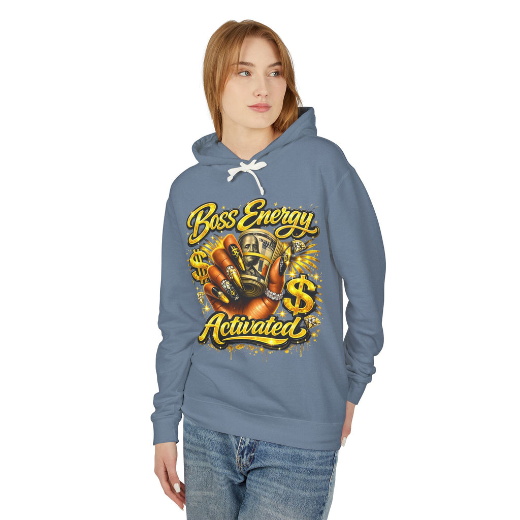 Boss Energy Activated Hoodie — Empowered Money-Motivated Graphic Hoodie