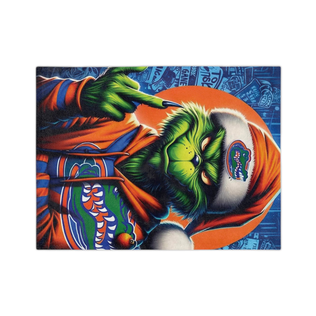 Grinch Florida Gators Holiday Microfiber Blanket
