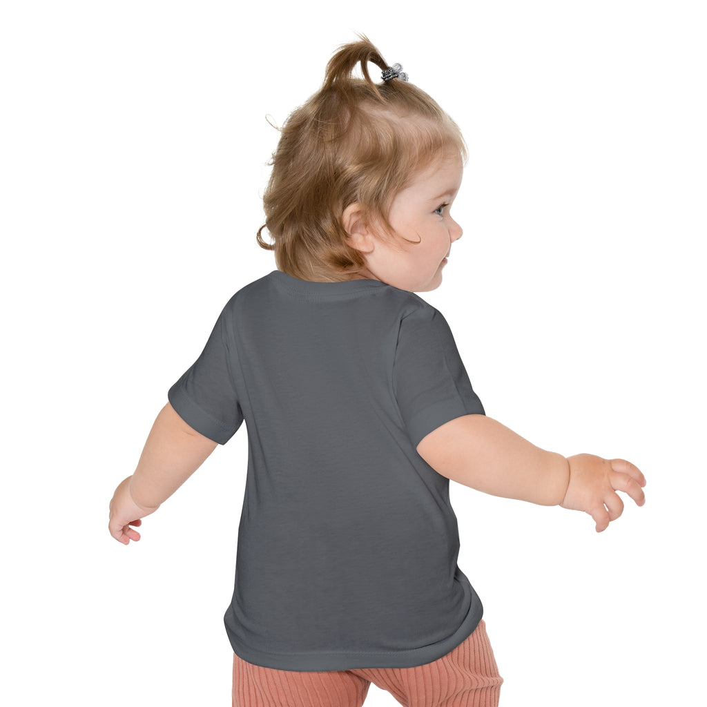 Baby T-Shirt — Cute Red Fuzzy Character DJ Graphic Tee for Infants