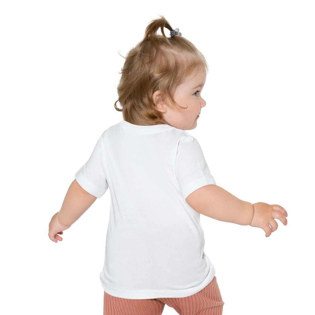 Baby T-Shirt — Cute Red Fuzzy Character DJ Graphic Tee for Infants
