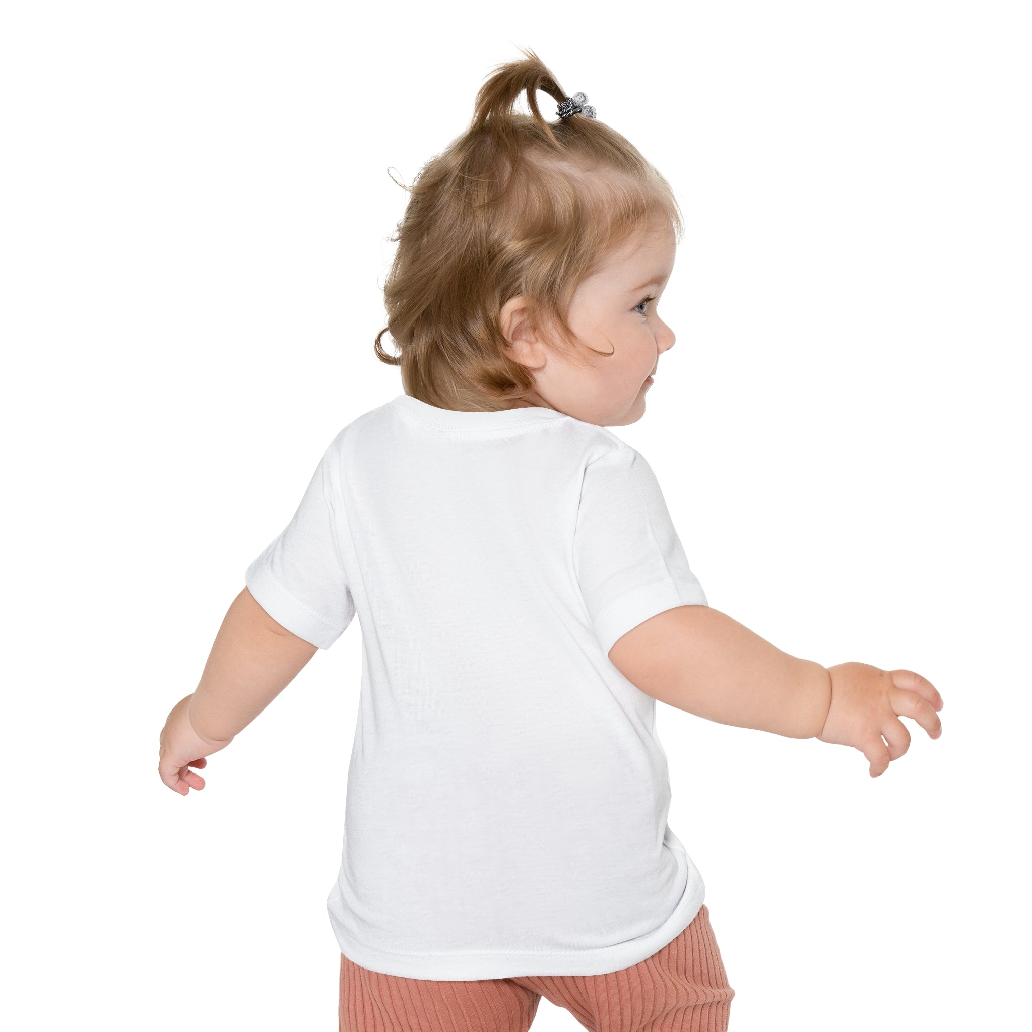 Baby T-Shirt — Cute Red Fuzzy Character DJ Graphic Tee for Infants