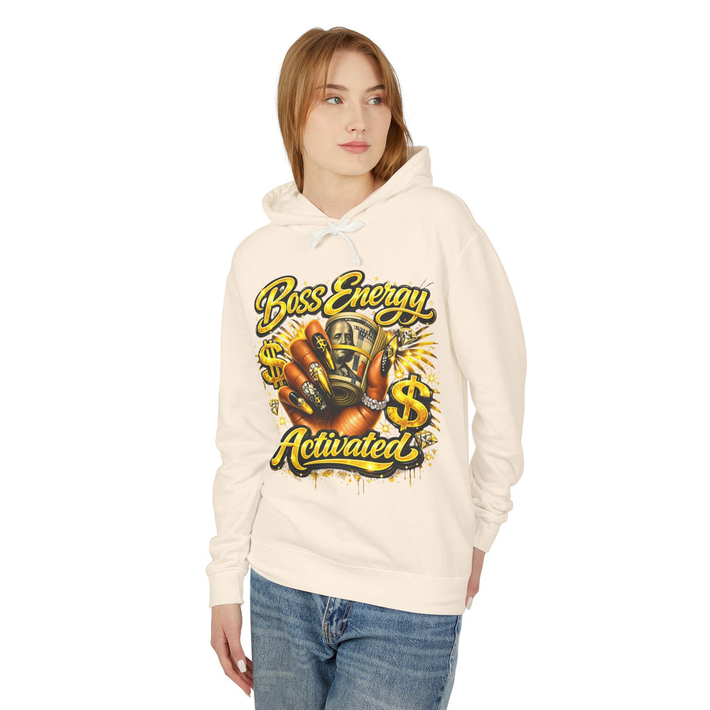 Boss Energy Activated Hoodie — Empowered Money-Motivated Graphic Hoodie