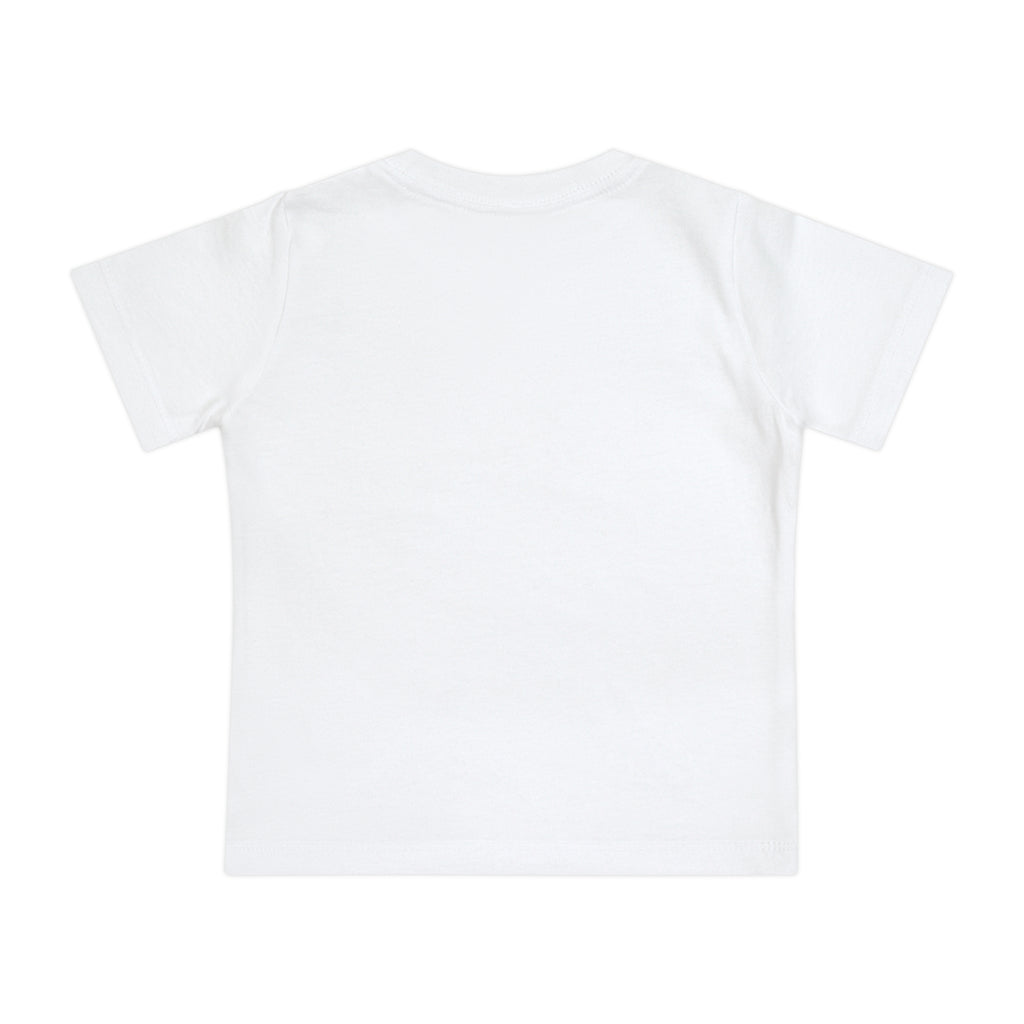 Baby T-Shirt — Cute Red Fuzzy Character DJ Graphic Tee for Infants