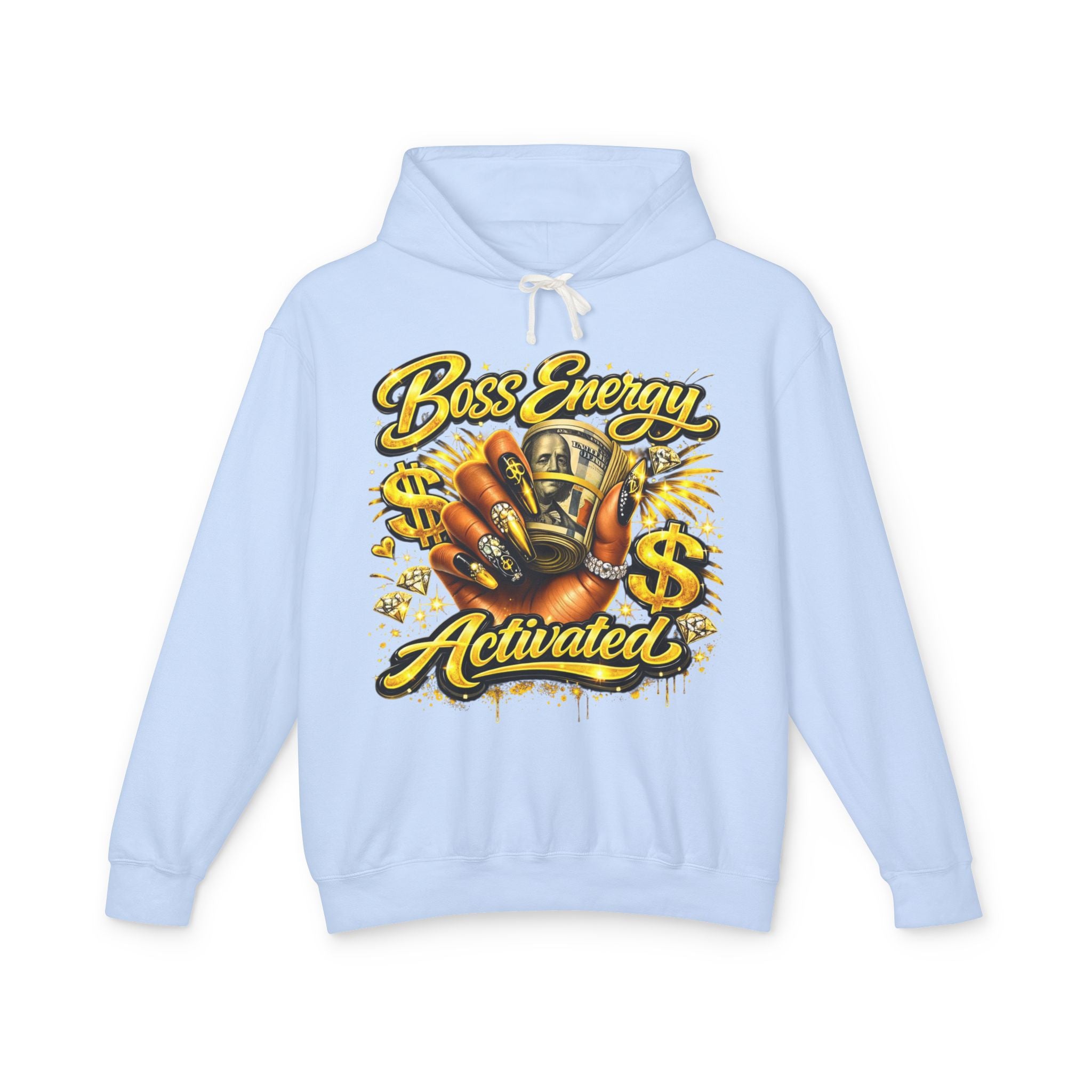 Boss Energy Activated Hoodie — Empowered Money-Motivated Graphic Hoodie