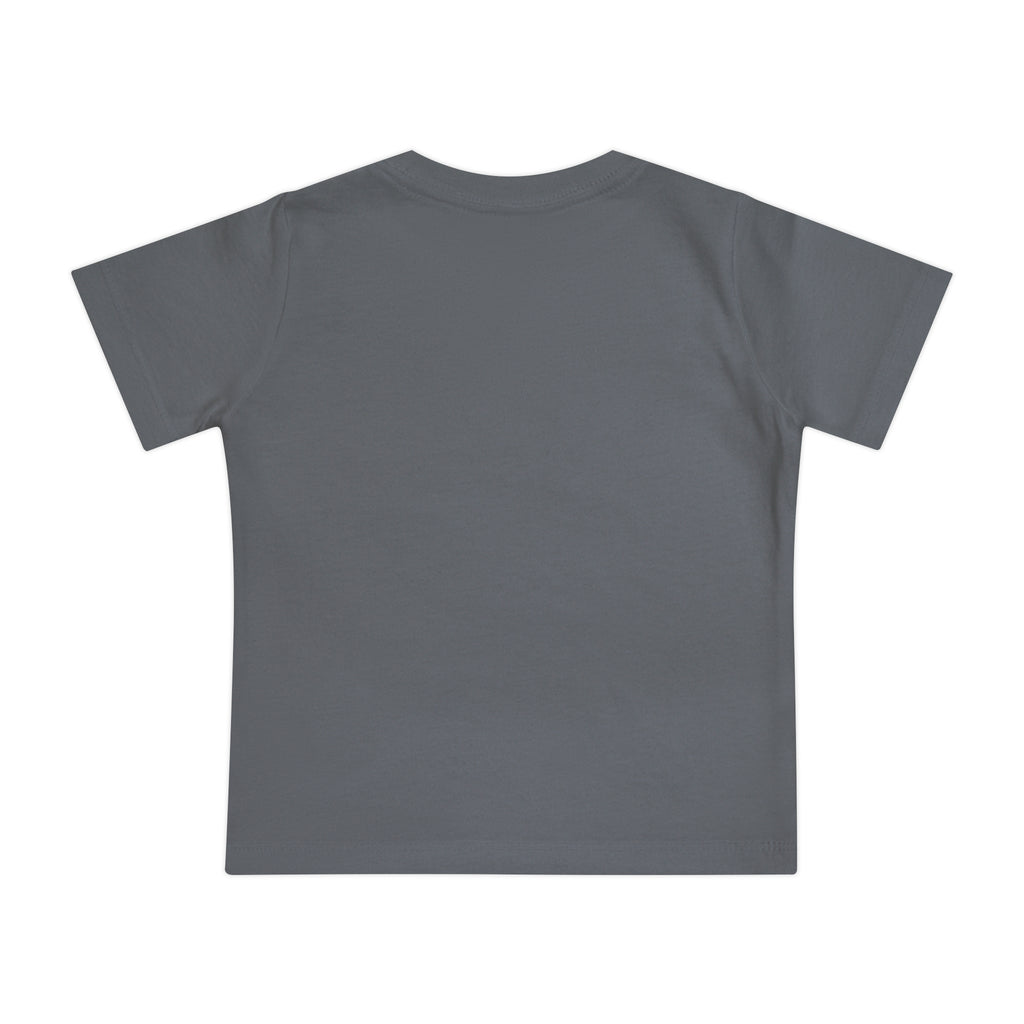 Baby T-Shirt — Cute Red Fuzzy Character DJ Graphic Tee for Infants