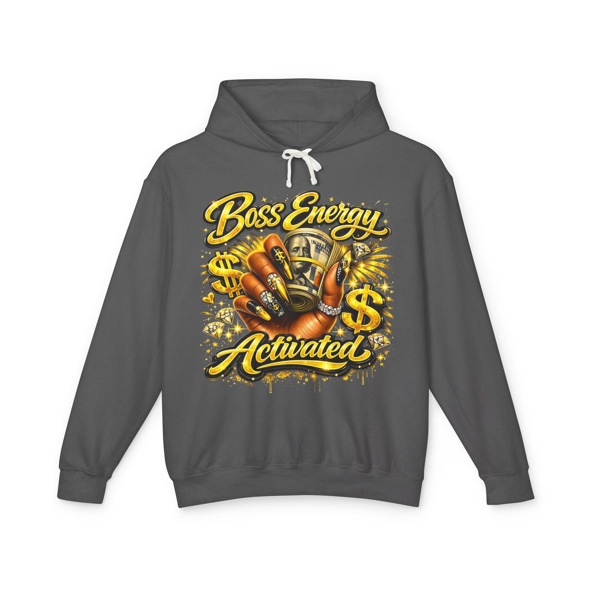 Boss Energy Activated Hoodie — Empowered Money-Motivated Graphic Hoodie