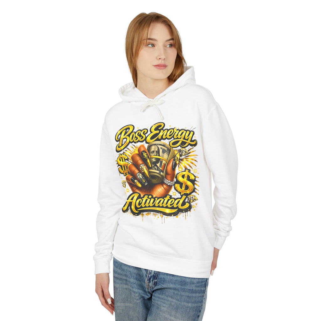 Boss Energy Activated Hoodie — Empowered Money-Motivated Graphic Hoodie