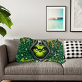 Grinch "Eww People" Sherpa Blanket — Cozy Holiday Anti-Social Throw