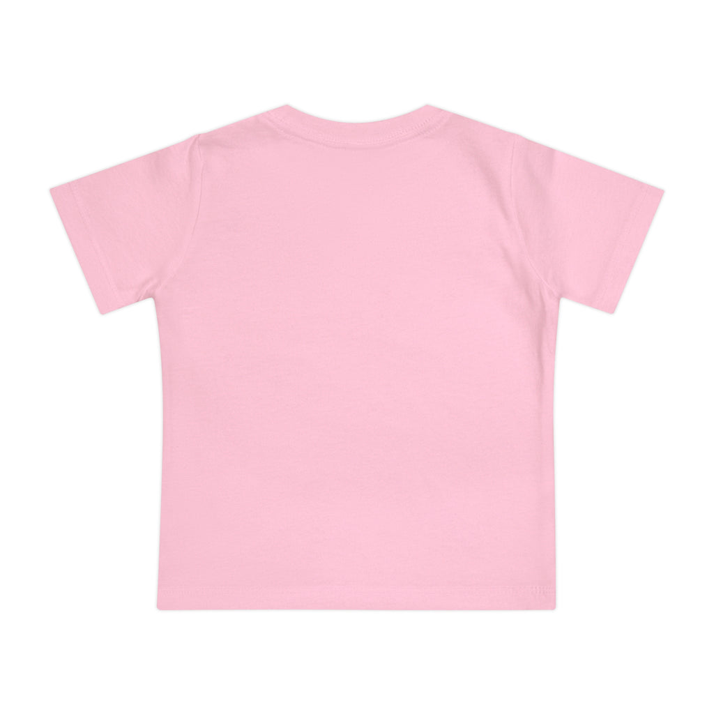 Baby T-Shirt — Cute Red Fuzzy Character DJ Graphic Tee for Infants