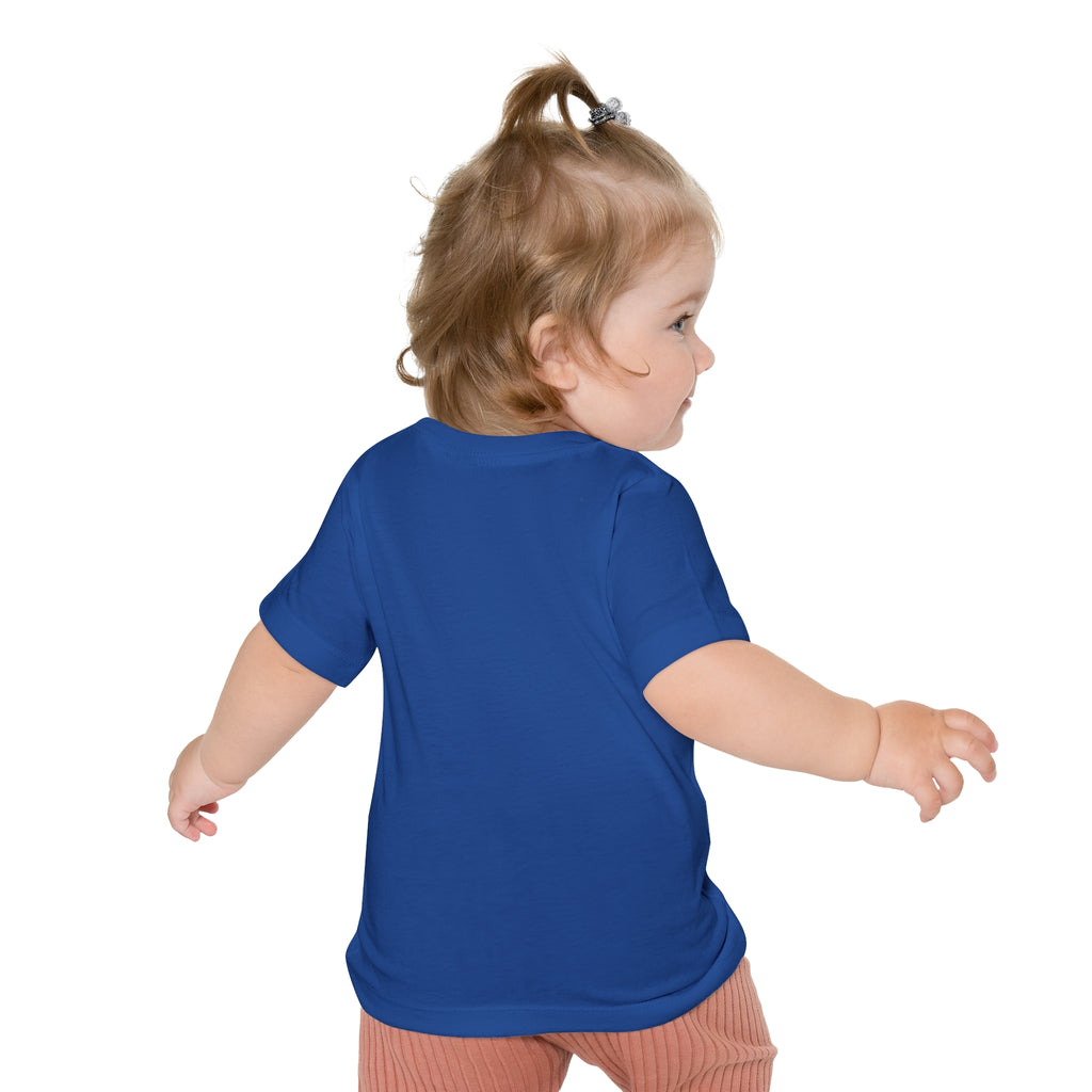 Baby T-Shirt — Cute Red Fuzzy Character DJ Graphic Tee for Infants