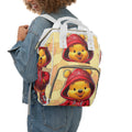 Winnie Hoodie Diaper Backpack – Cute Cartoon Baby Bag for Moms & Dads