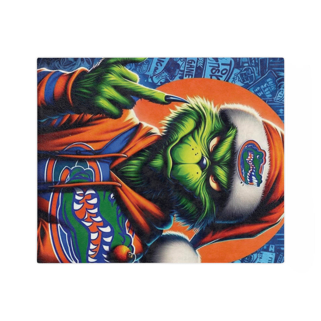 Grinch Florida Gators Holiday Microfiber Blanket