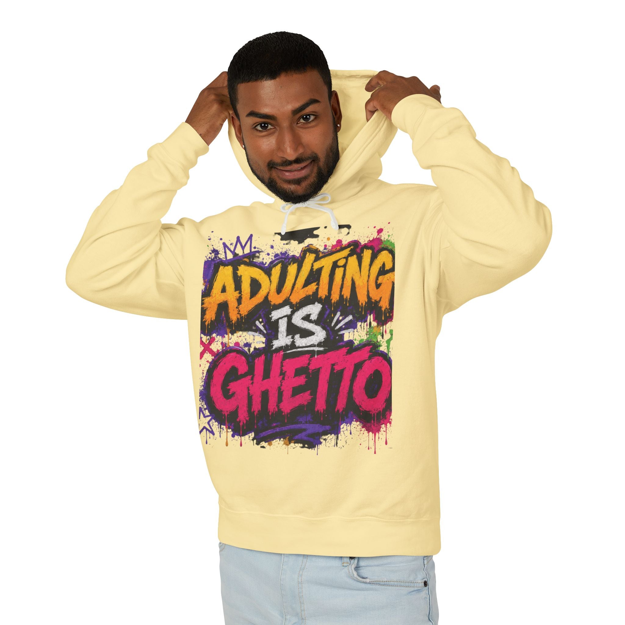 Adulting Is Ghetto Hoodie — “10/10 Don’t Recommend” Graphic Sweatshirt