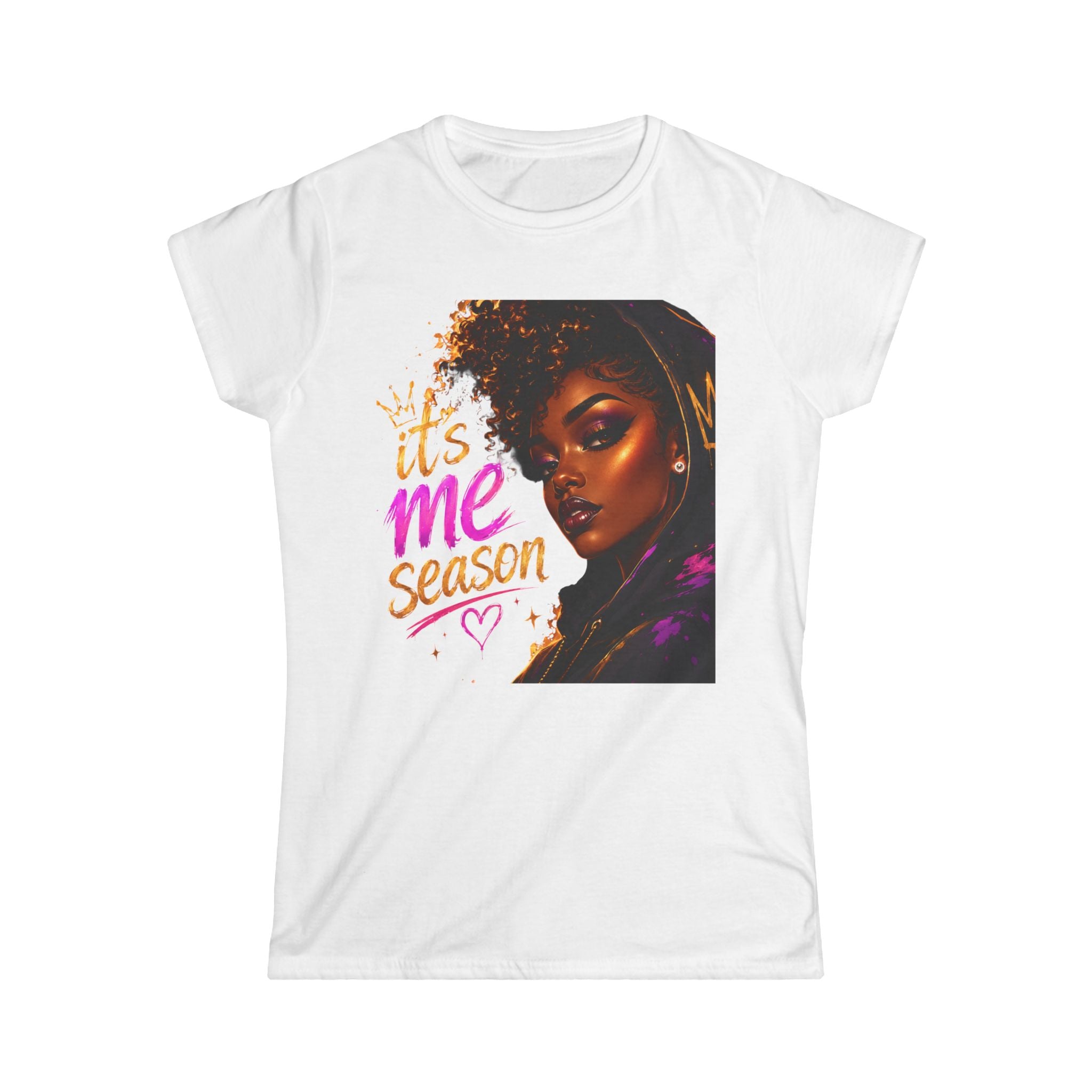 It’s Me Season tee | Afrocentric portrait, confident woman graphic