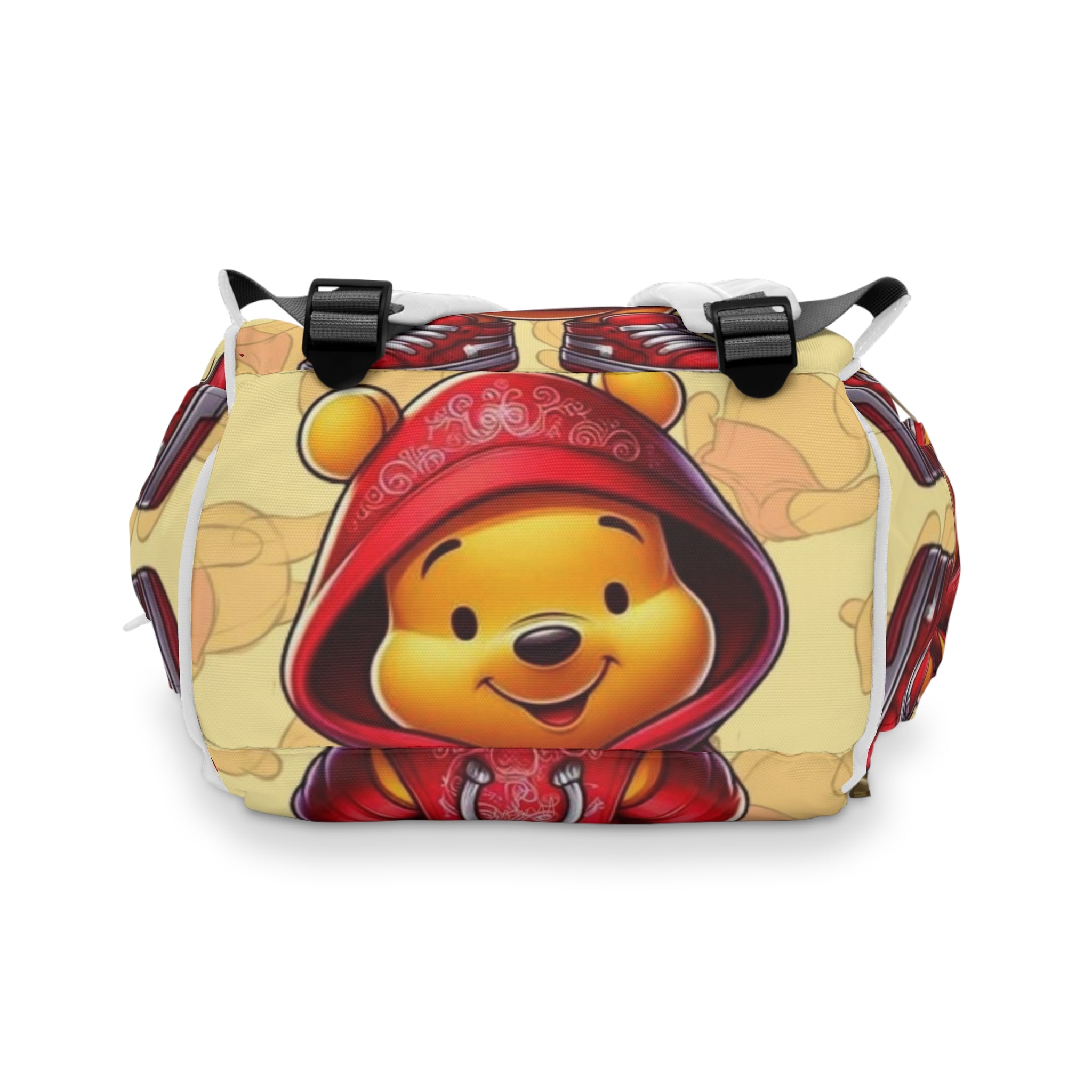 Winnie Hoodie Diaper Backpack – Cute Cartoon Baby Bag for Moms & Dads