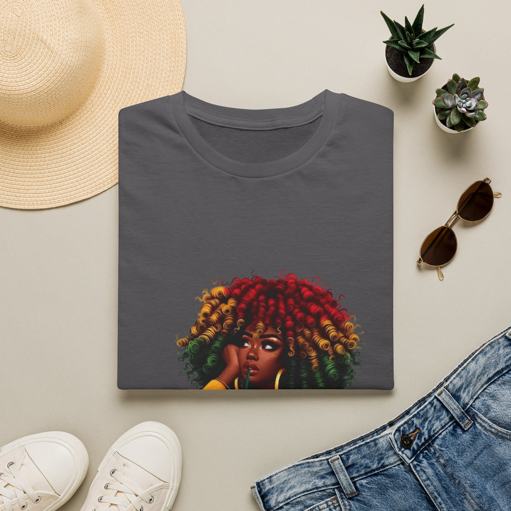Not Today Satan graphic T-Shirt | Black Girl Magic afro illustration