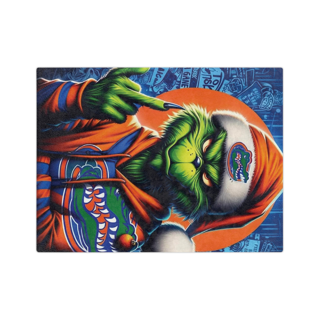Grinch Florida Gators Holiday Microfiber Blanket