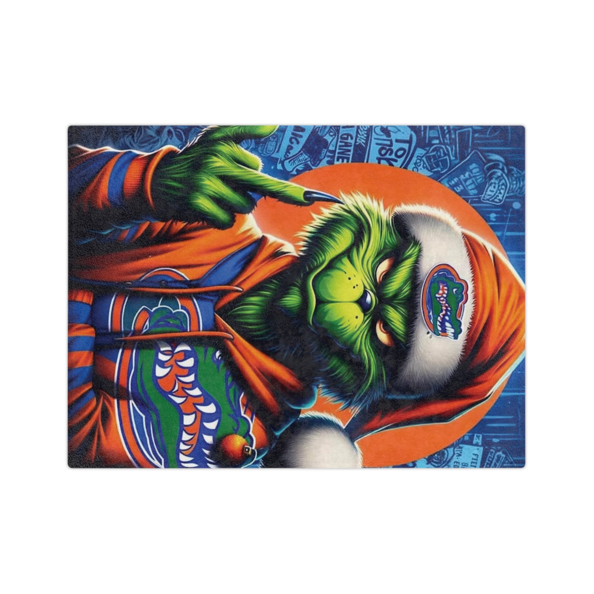 Grinch Florida Gators Holiday Microfiber Blanket