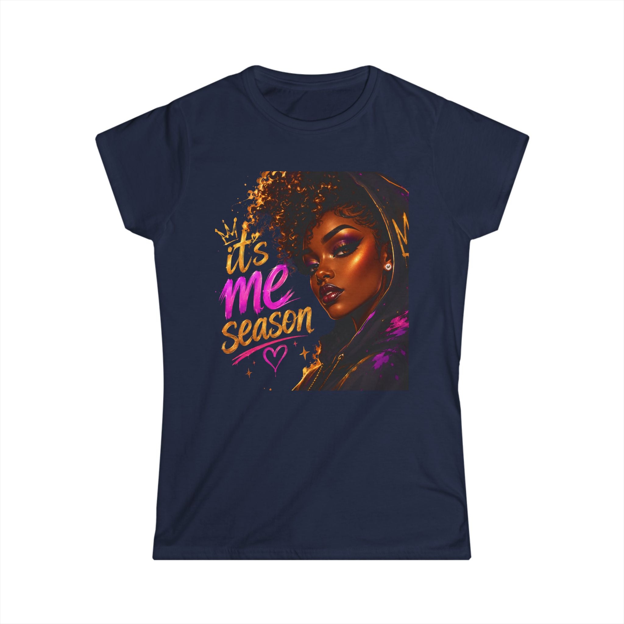 It’s Me Season tee | Afrocentric portrait, confident woman graphic