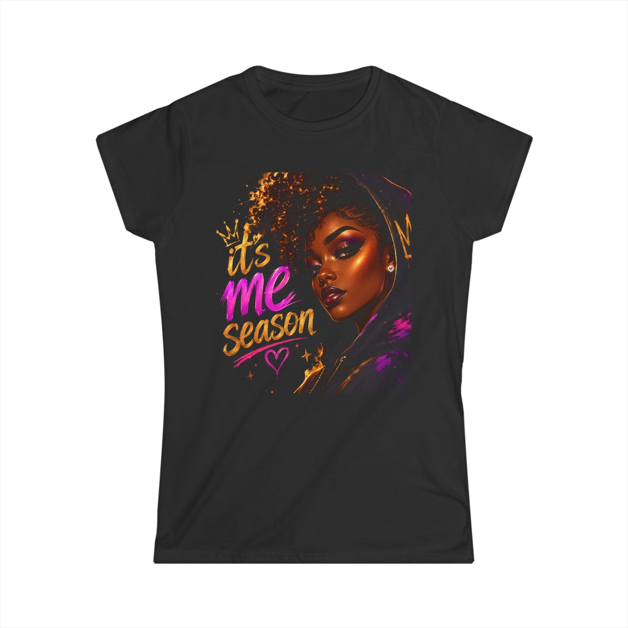 It’s Me Season tee | Afrocentric portrait, confident woman graphic