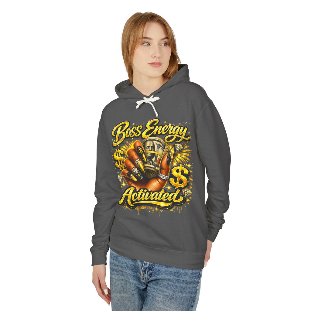 Boss Energy Activated Hoodie — Empowered Money-Motivated Graphic Hoodie