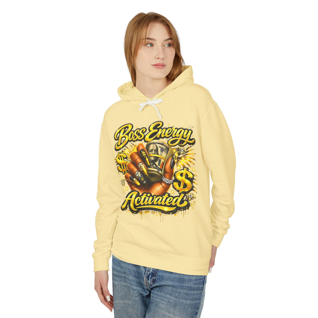 Boss Energy Activated Hoodie — Empowered Money-Motivated Graphic Hoodie