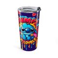 20oz Stitch Tumbler — Colorful Graffiti Heart Design