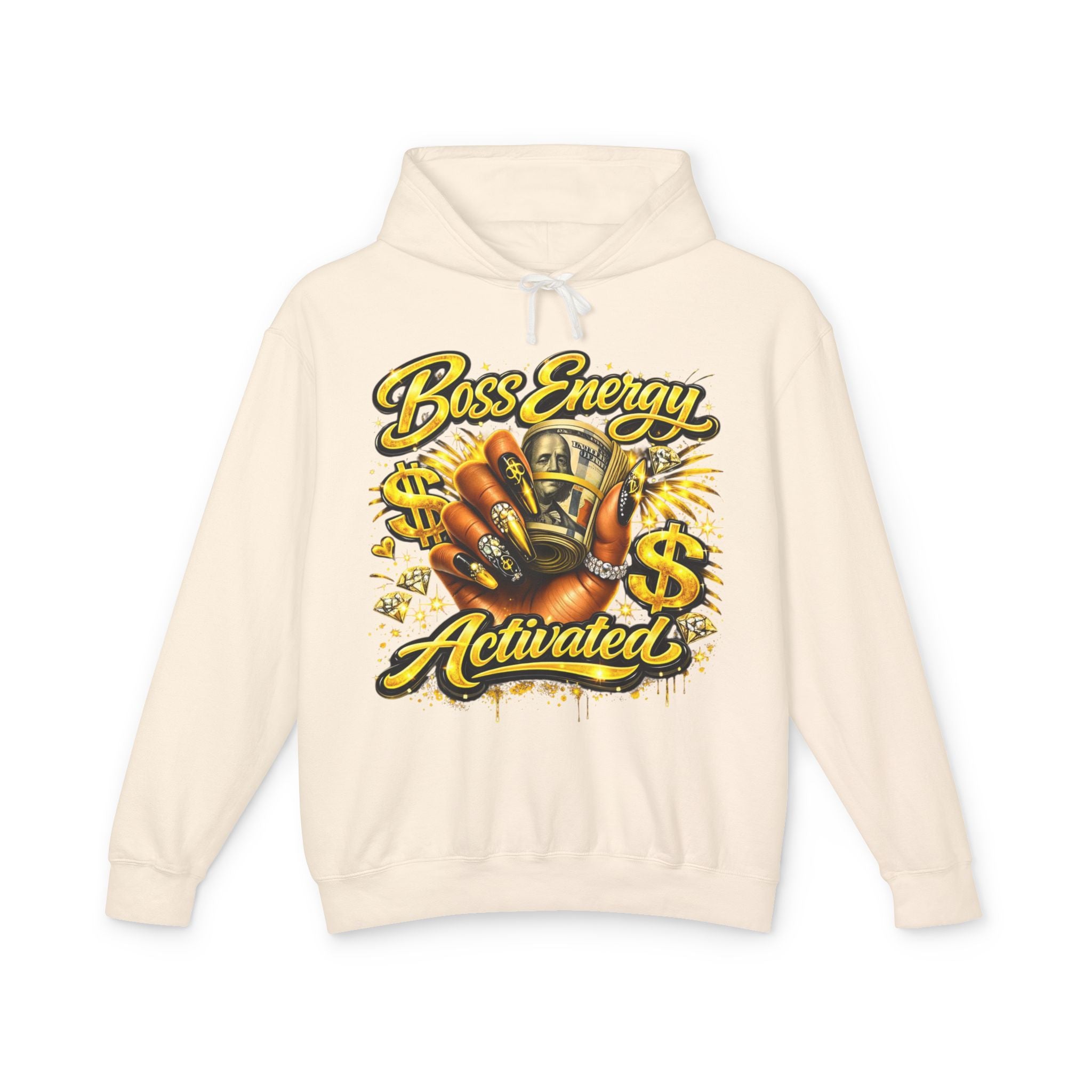 Boss Energy Activated Hoodie — Empowered Money-Motivated Graphic Hoodie