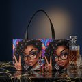 Weekender Tote Bag — Afro Chic Girl Peace Sign Printed Beach & Travel Tote