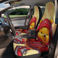 Winnie the Pooh Streetwear Car Seat Covers – Cute Red Hoodie Design