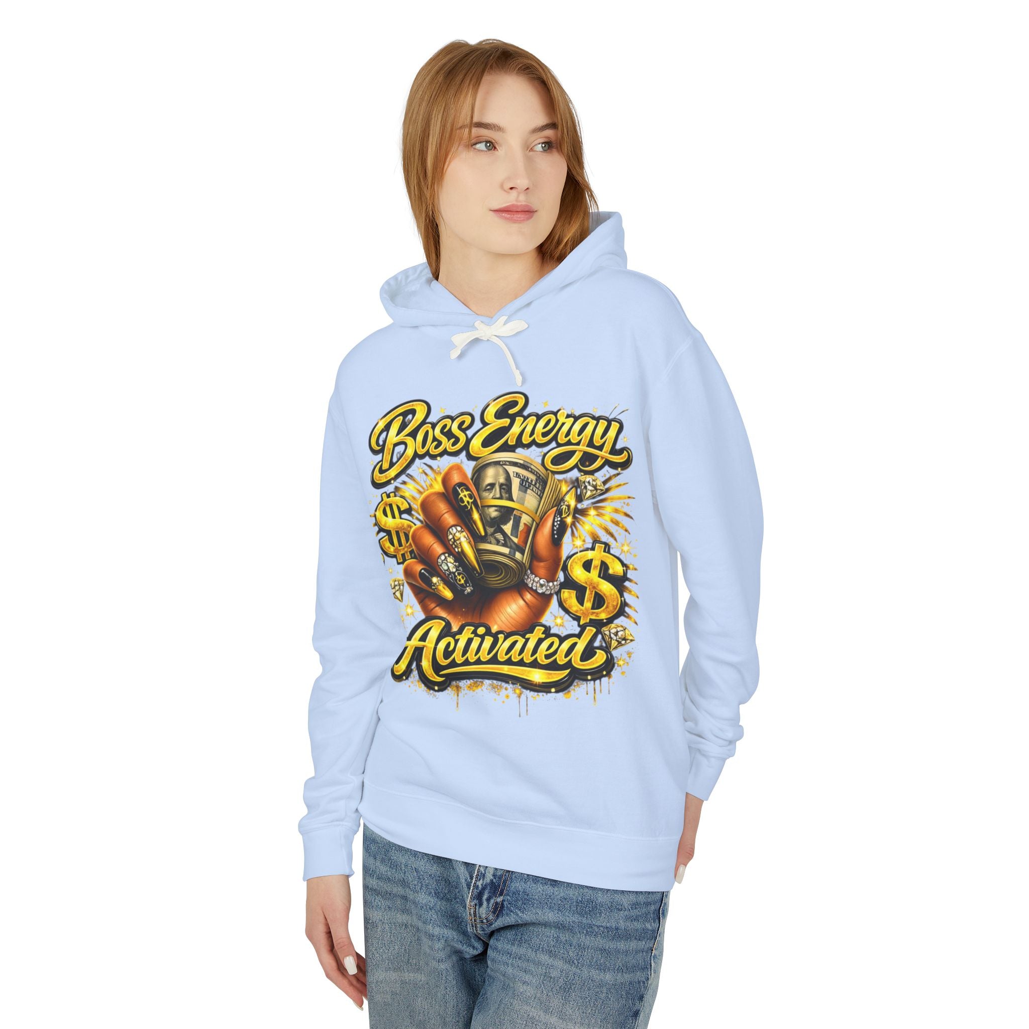 Boss Energy Activated Hoodie — Empowered Money-Motivated Graphic Hoodie