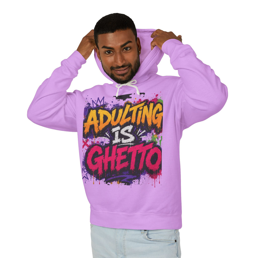 Adulting Is Ghetto Hoodie — “10/10 Don’t Recommend” Graphic Sweatshirt