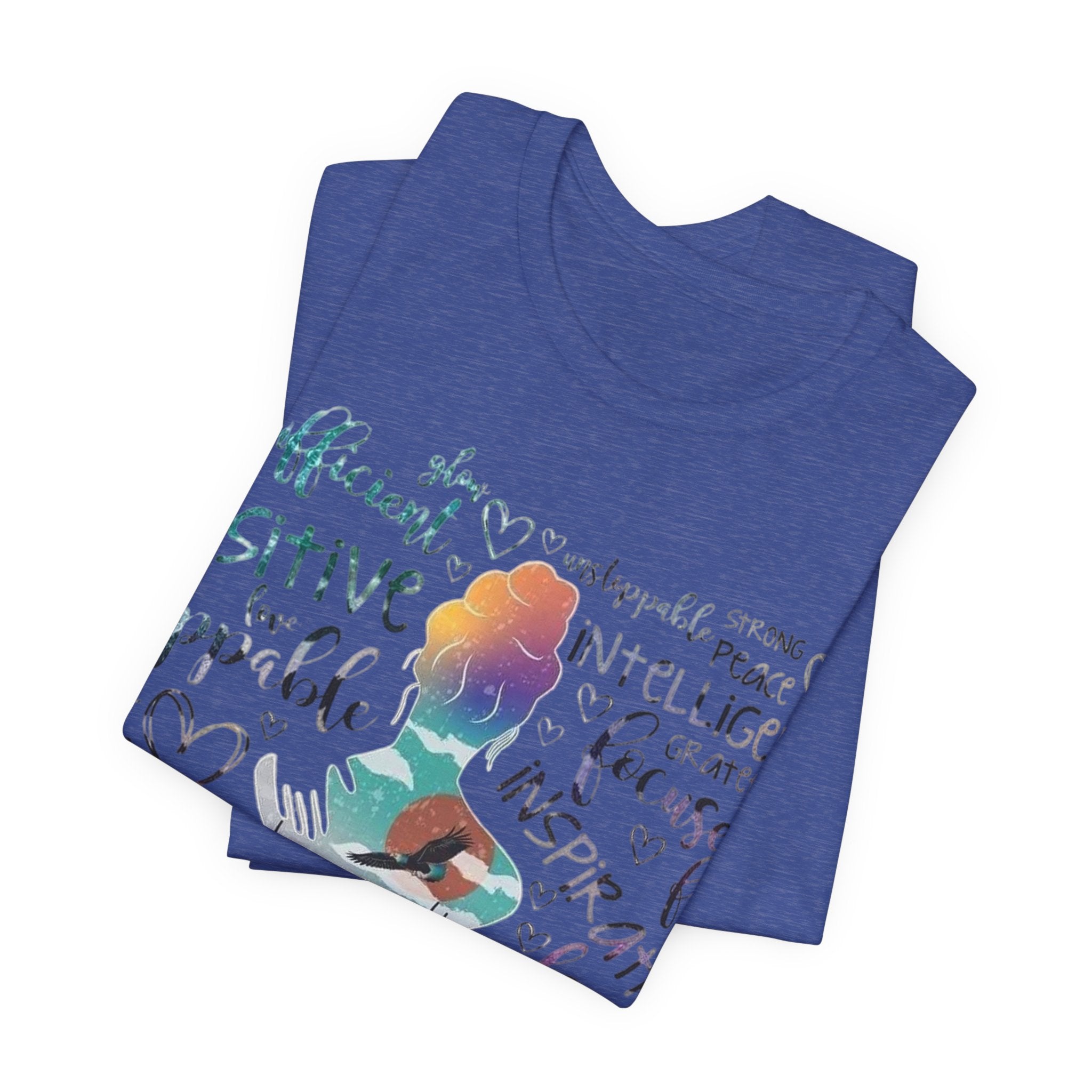 Inspirational Yoga Woman T-Shirt — Motivated Positive Words Graphic Tee
