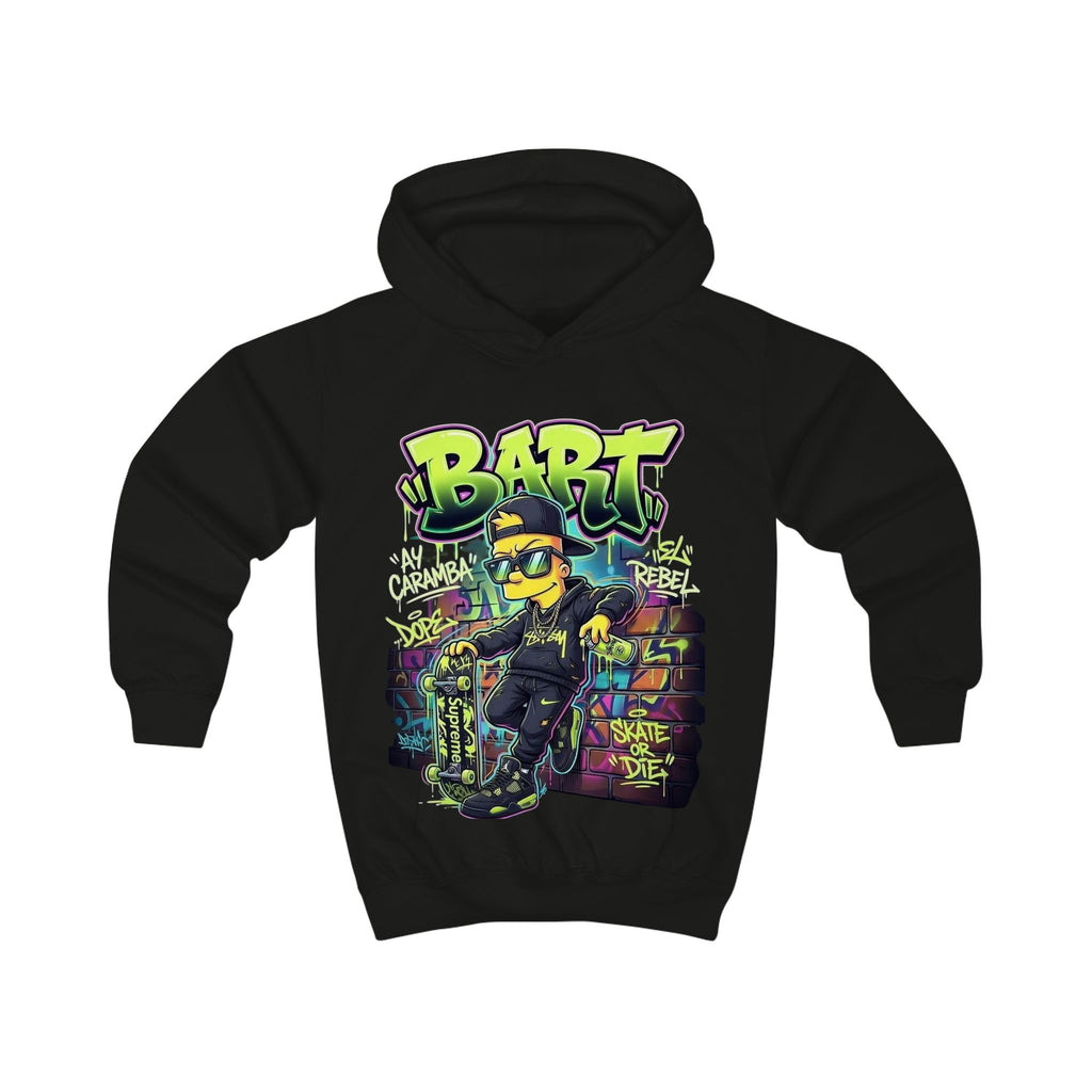Kids Hoodie — 'BART' Graffiti Skateboard Streetwear Pullover