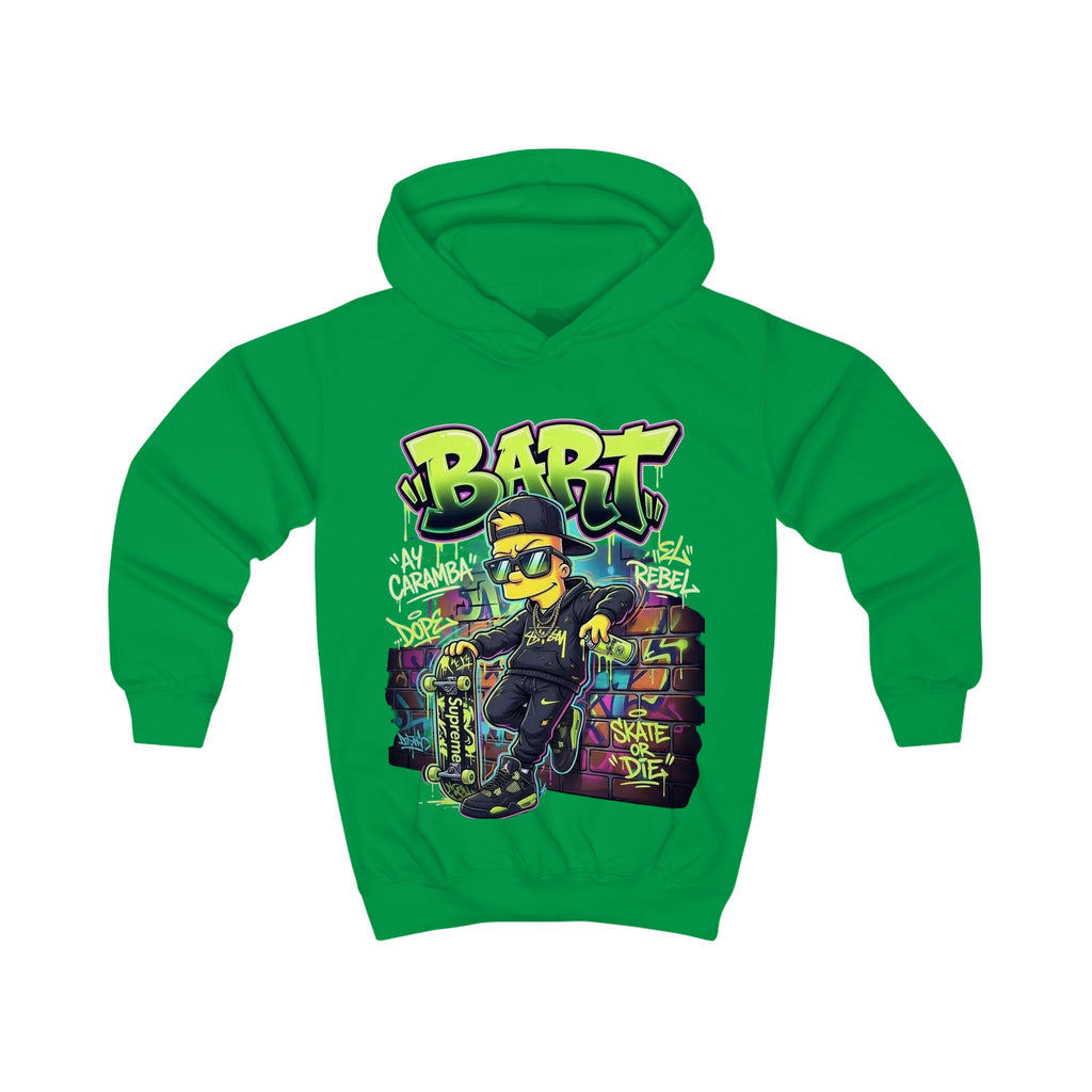 Kids Hoodie — 'BART' Graffiti Skateboard Streetwear Pullover