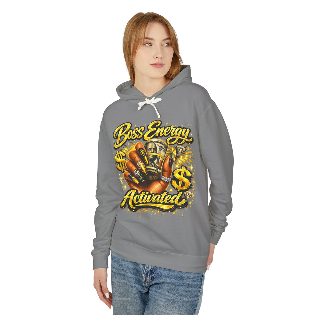 Boss Energy Activated Hoodie — Empowered Money-Motivated Graphic Hoodie