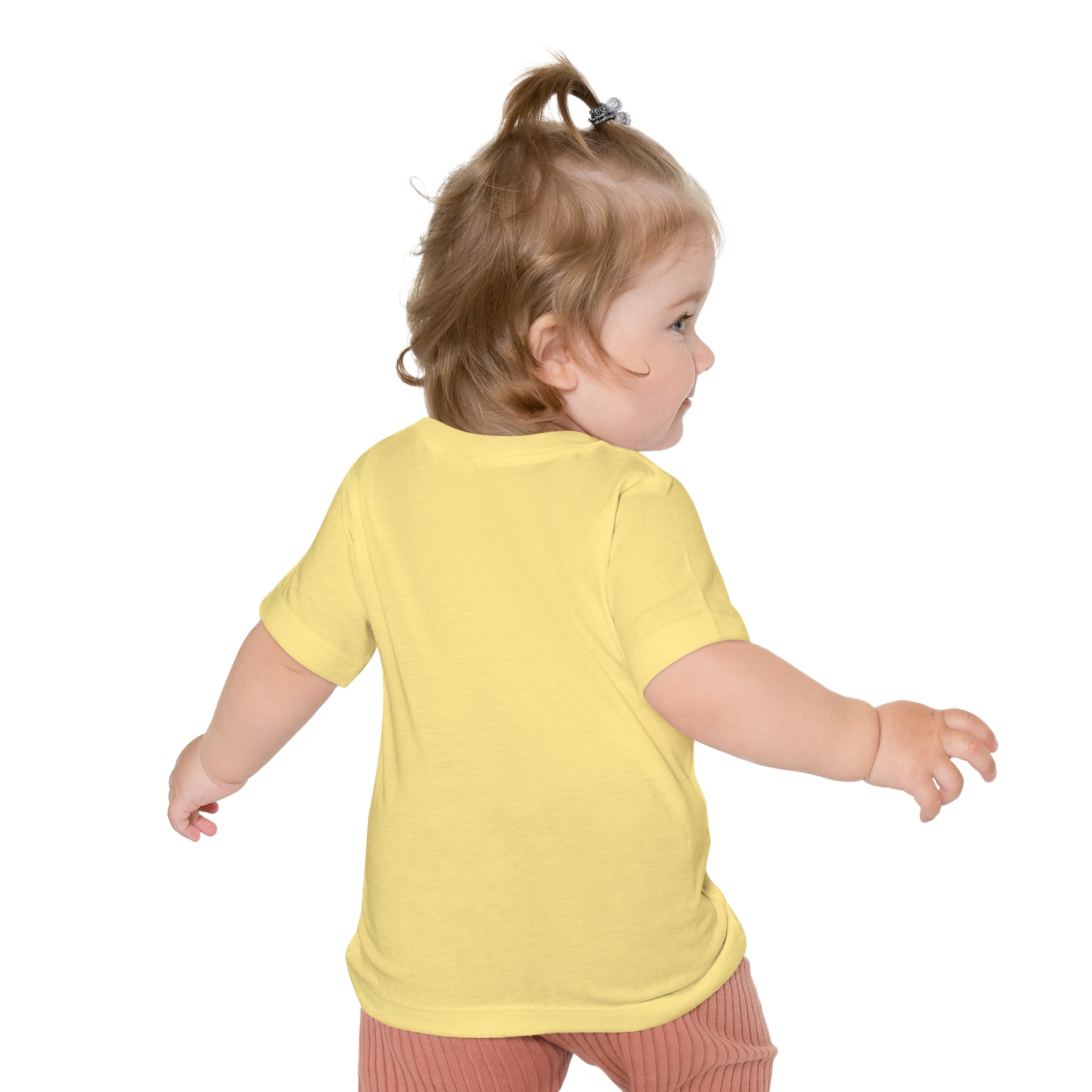 Baby T-Shirt — Cute Red Fuzzy Character DJ Graphic Tee for Infants