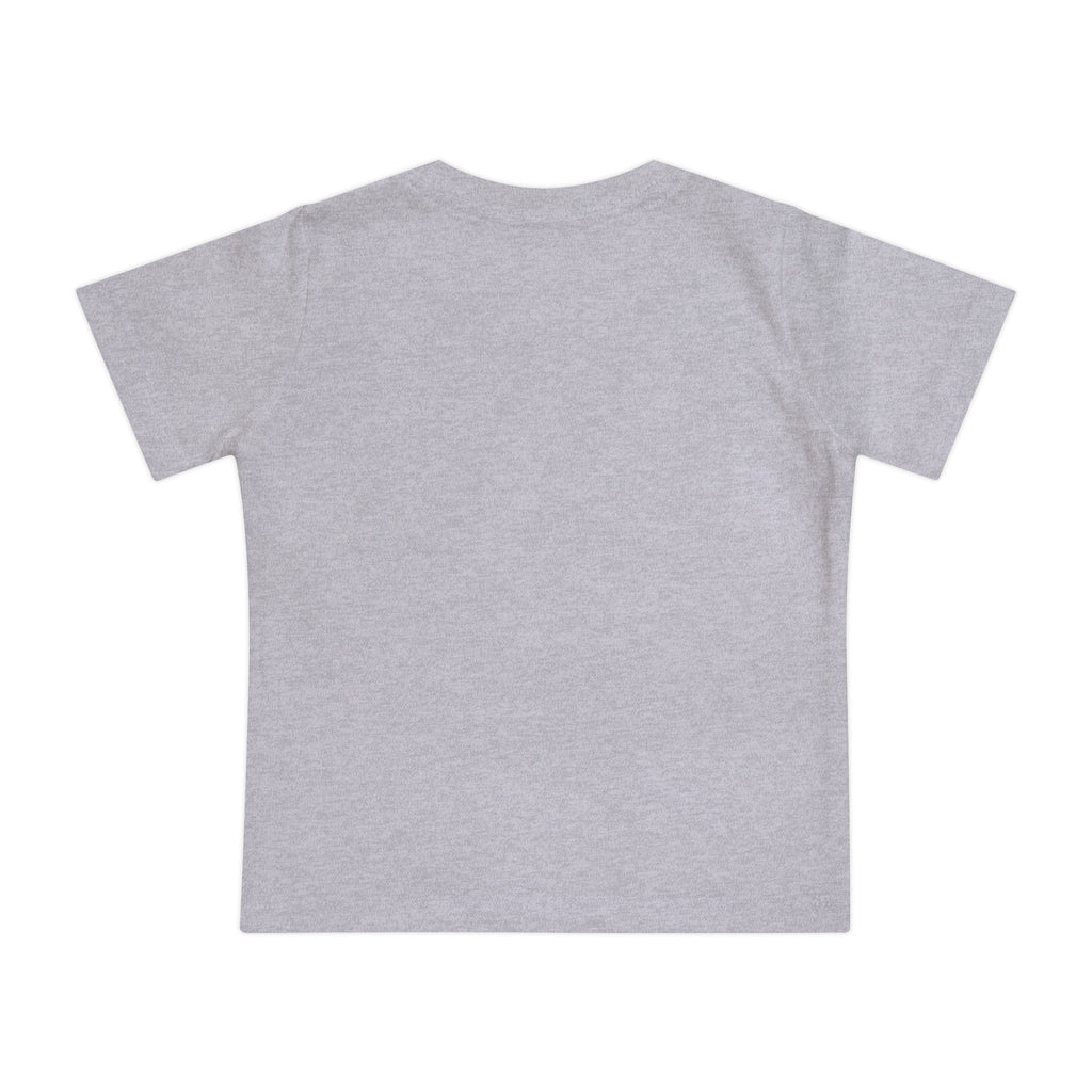 Baby T-Shirt — Cute Red Fuzzy Character DJ Graphic Tee for Infants