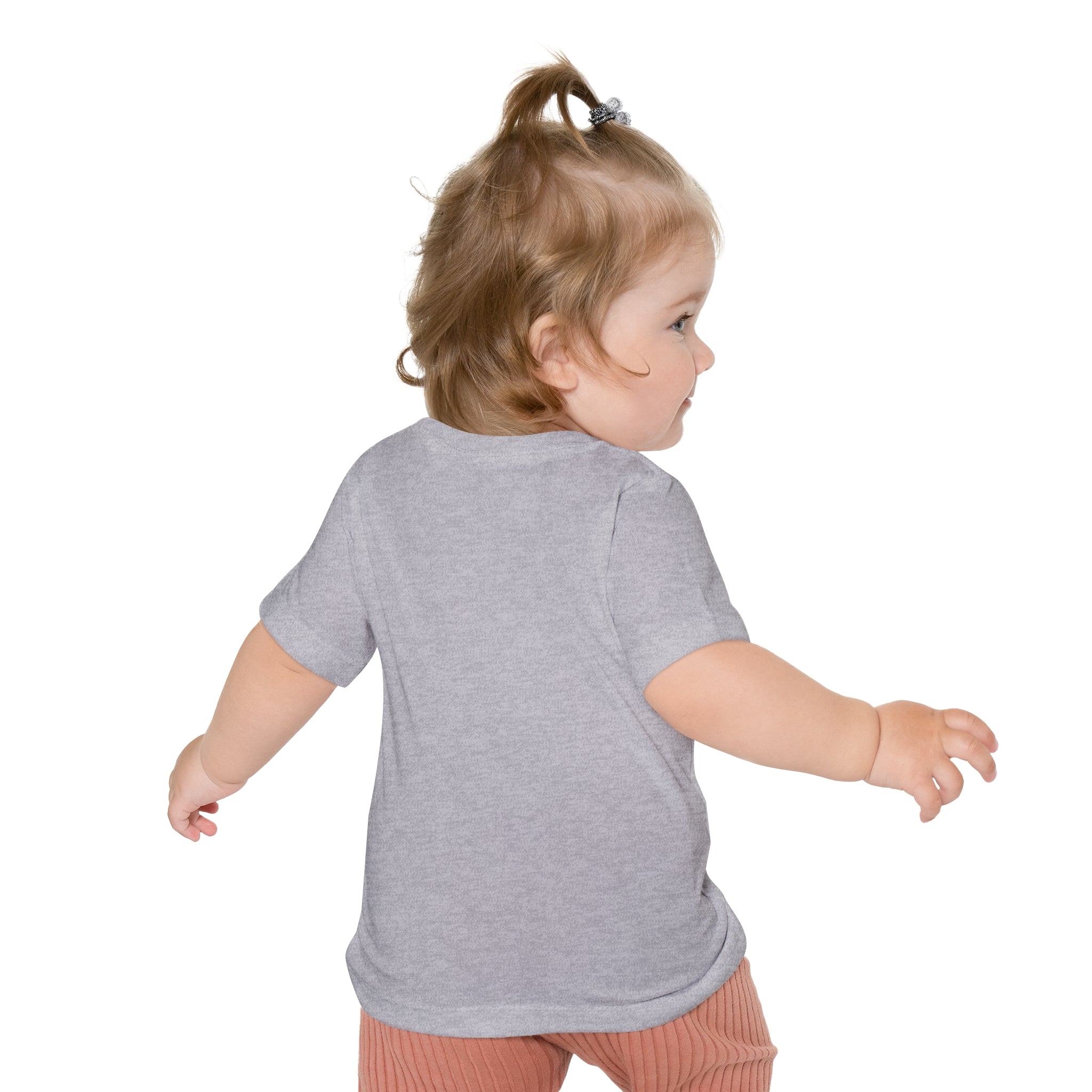 Baby T-Shirt — Cute Red Fuzzy Character DJ Graphic Tee for Infants